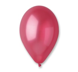Ballon metallic rood ø 30 cm. 10 st.