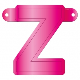 Banner letter Z fuchsia