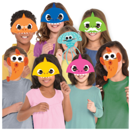 Baby Shark maskers 8 st.