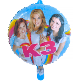 K3 folieballon ø 45 cm.