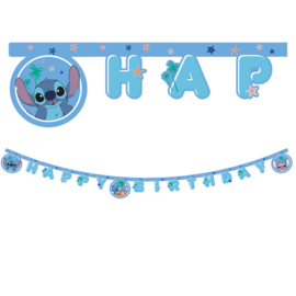 Stitch letterslinger Happy Birthday