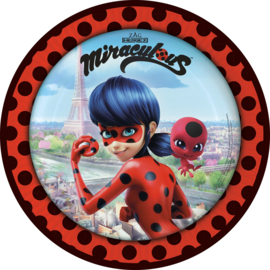 Ladybug Miraculous bordjes ø 23 cm. 8 st.