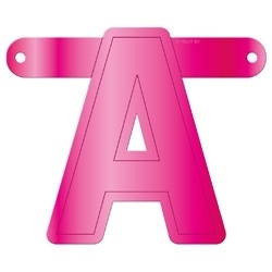 Letters en cijfers fuchsia