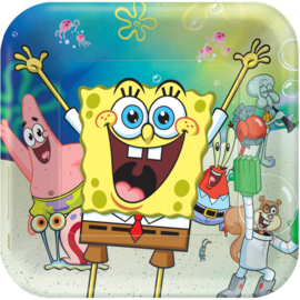 SpongeBob bordjes 23 x 23 cm. 8 st.