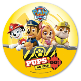 Paw Patrol ouwel taart decoratie Pups On The Go! ø 20 cm.