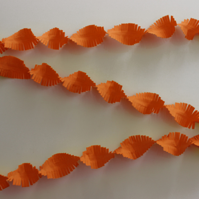 Ongebruikt Oranje crêpe papier slinger 6 mtr. | Oranje feestartikelen | Magic JP-54