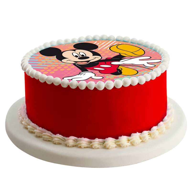Disney Mickey ouwel taart ø 20 cm. | Disney Mickey Mouse taart en cupcake decoratie | Magic Moments For Kids
