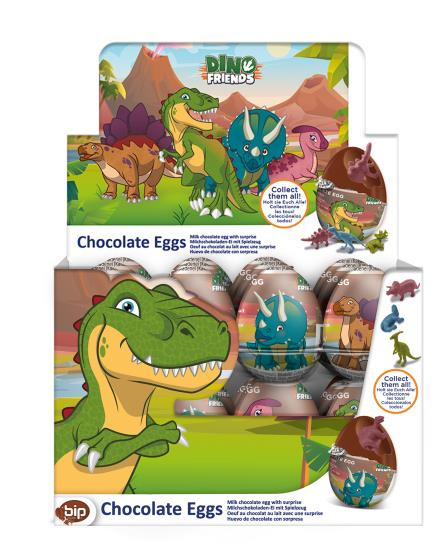 Dinosaurus melk chocolade verrassingsei p/stuk