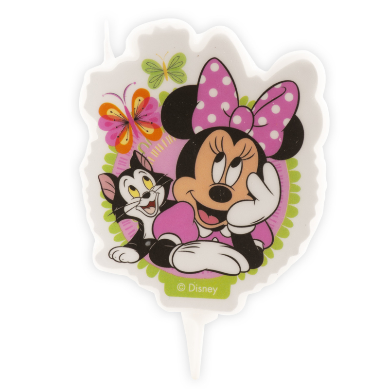 Hoeveelheid van beest Aanstellen Disney Minnie Mouse taart kaars 7,5 cm. 2D | Disney Minnie Mouse taart en  cupcake decoratie | Magic Moments For Kids