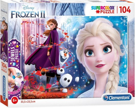 revolutie onderschrift oorlog Disney Frozen II puzzel 104 stukjes Jewels | Disney Frozen cadeau artikelen  | Magic Moments For Kids