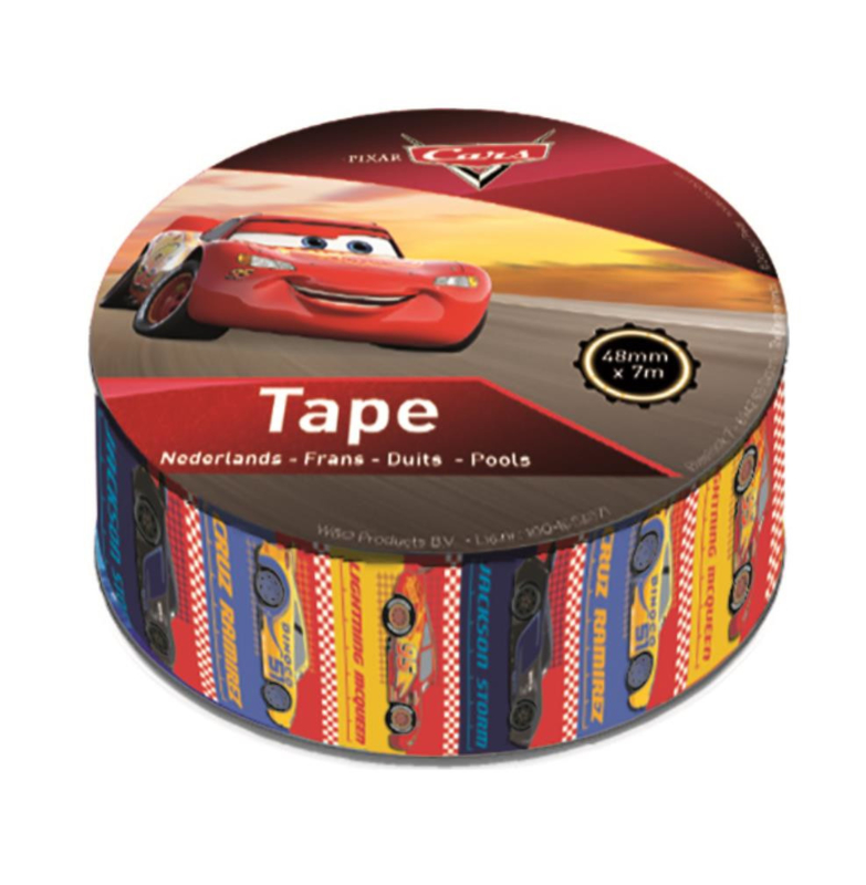 Disney Cars tape 48 mm. x 7 mtr. Disney Cars cadeau artikelen Magic