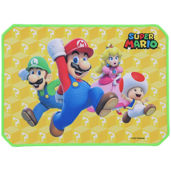 Tienerjaren prinses Avonturier Super Mario Bros muismat A 35 x 35 cm. | Super Mario Bros cadeau artikelen  | Magic Moments For Kids