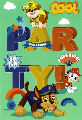 Paw Patrol uitnodigingen Party 5 st.