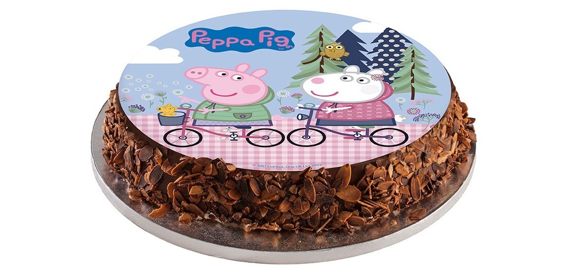 Peppa Pig verjaardagstaart Peppa Pig verjaardagstaart
