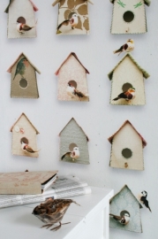 Studio Ditte Vogelhuisjes behang