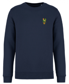 Sweater ronde hals geborduurd 1896 