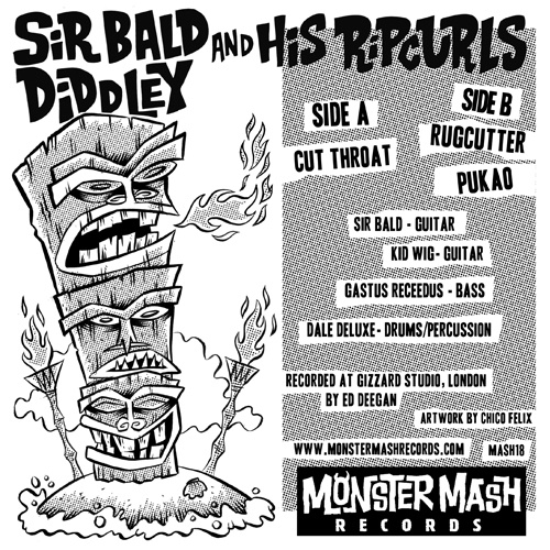Sir Bald Diddey & His Ripcurls - The Hairy Sounds Of... (7")