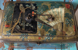 Groot thee voorraadblik