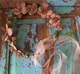 Vintage bloemen tiara