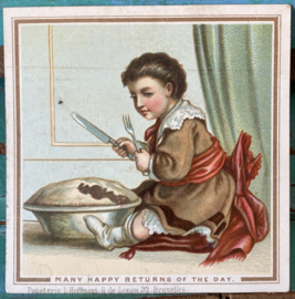 Antiek reclamekaartje Papeterie Hoffmann