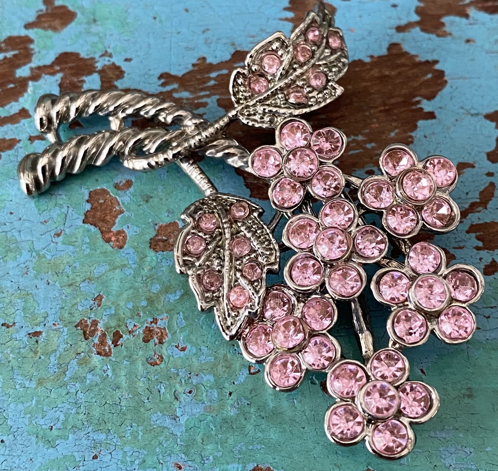 Roze strass