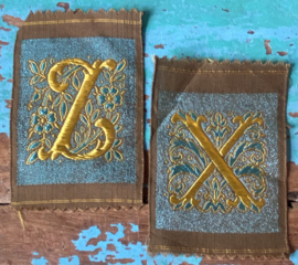 Zijden letters jaren 30