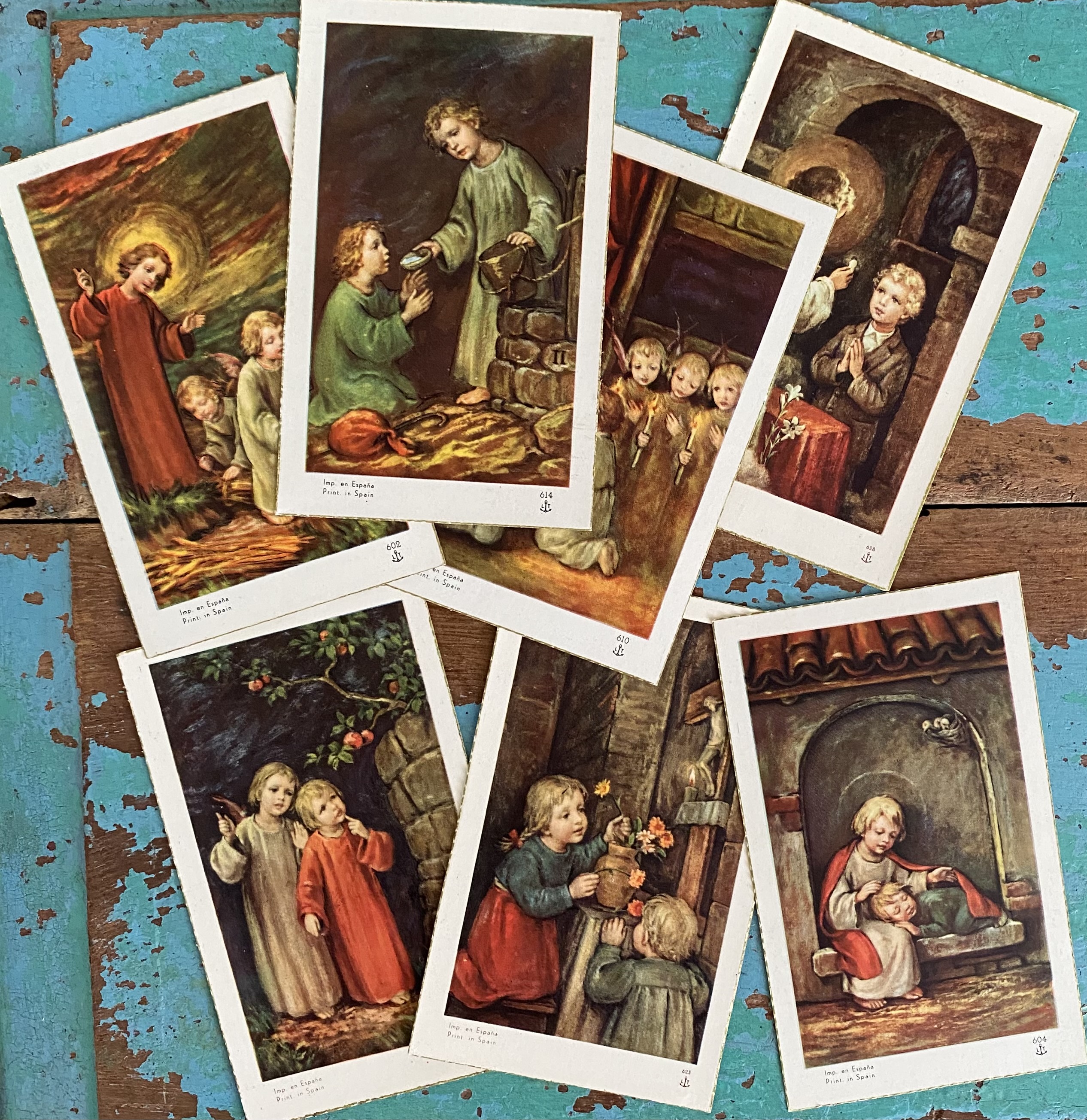 Spaanse vintage prentjes