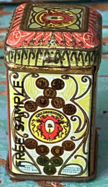 Zeldzaam antiek miniatuur Droste blikje
