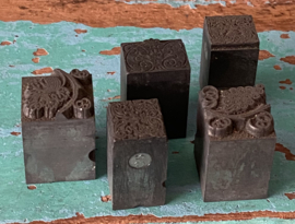 Metalen drukblokjes
