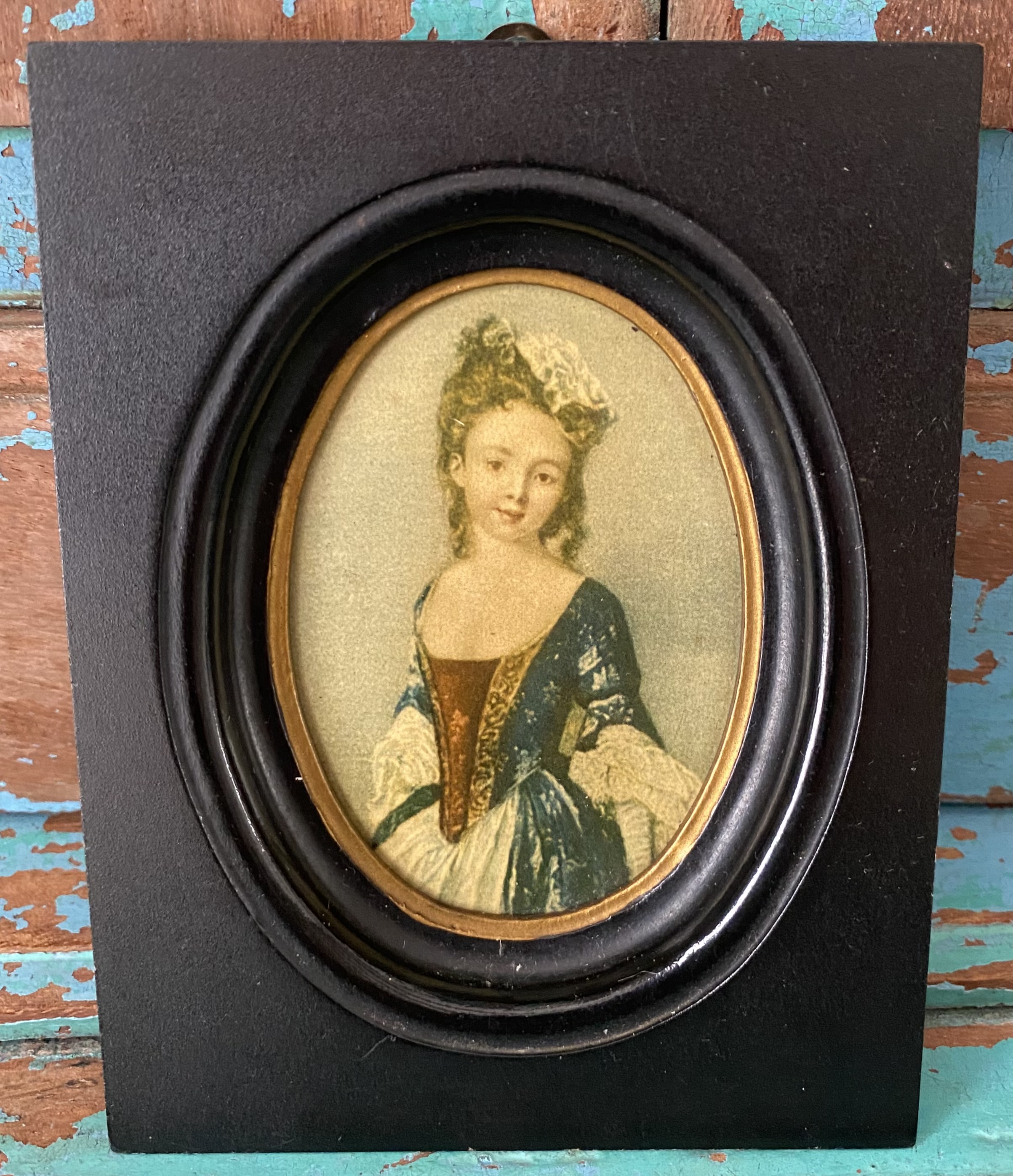 Zwart houten lijstje