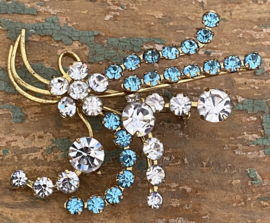 Vintage strass broche