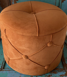 Kleine vintage poef