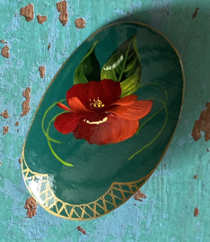Handbeschilderde vintage broche