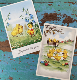 Onbeschreven vintage paaskaarten