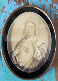 Ovaal lijstje met Maria
