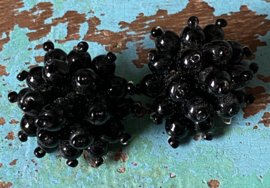 Zwarte kralenclips