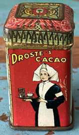 Zeldzaam antiek miniatuur Droste blikje