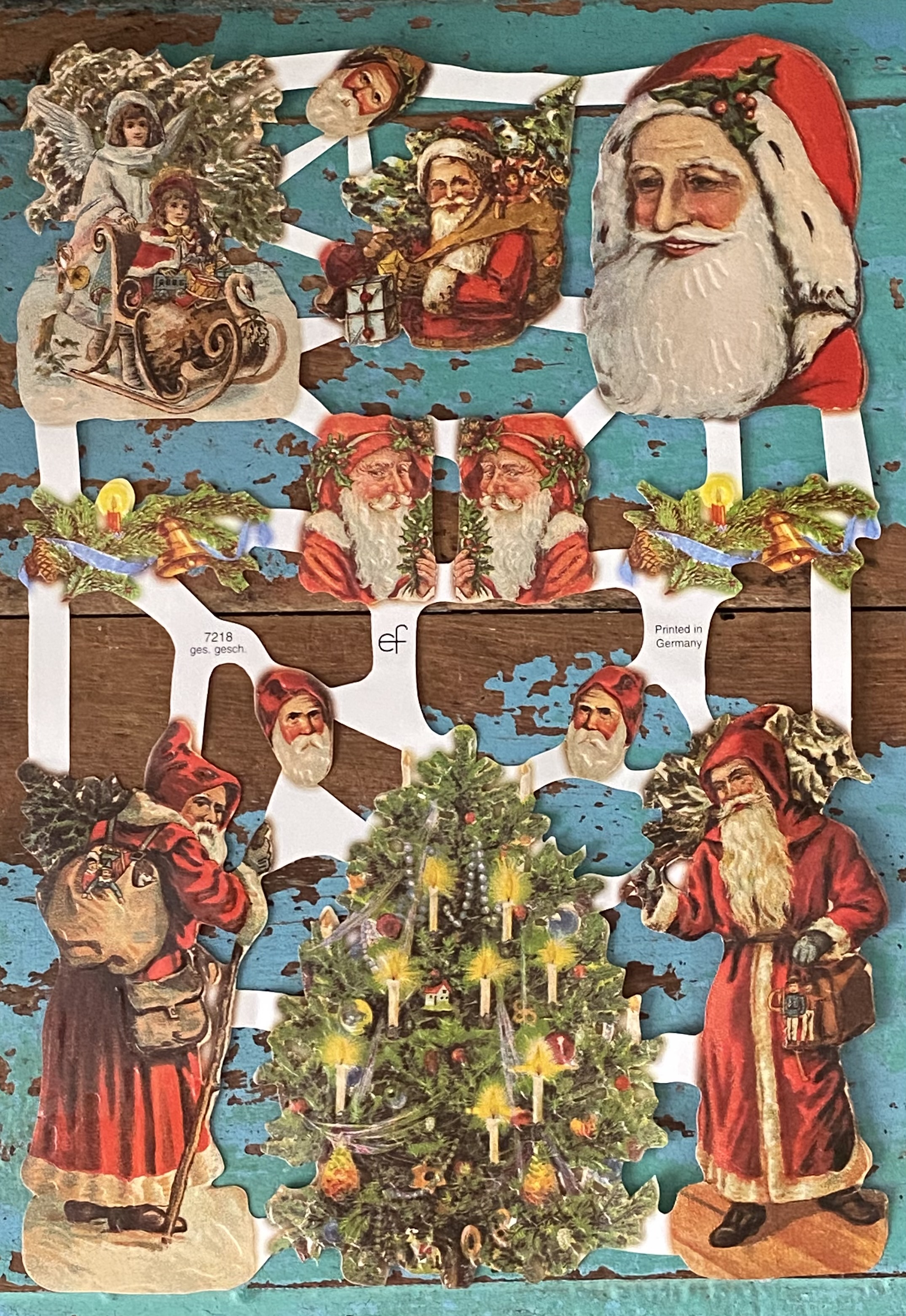 Vintage kerst poezieplaatjes