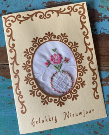Vintage kadootje met nieuwjaarswens