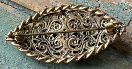 Engelse vintage strass broche