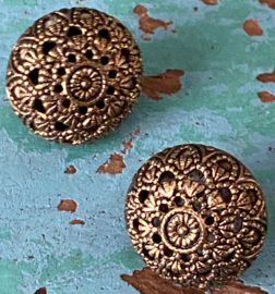Oude metalen knoopjes