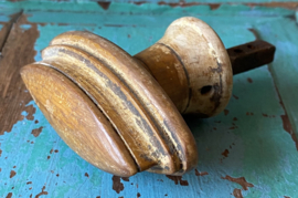 Houten deurknop