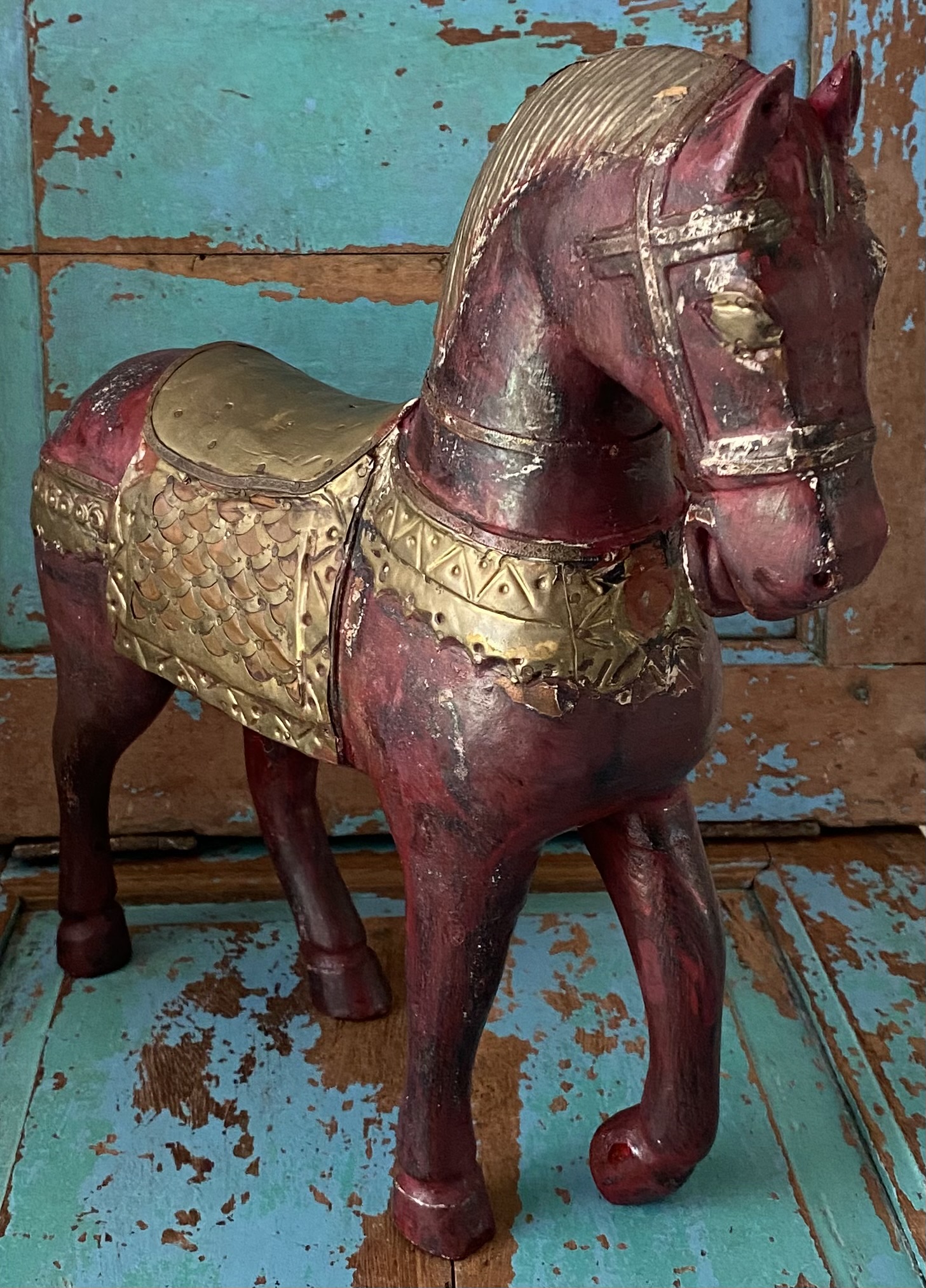 Antiek houten paard