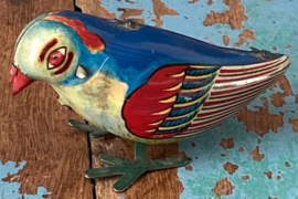 Blikken opwindbare vogel