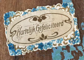 Antiek klein kaartje