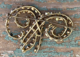 Grote Engelse vintage broche