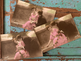 Onbeschreven romantische kaarten