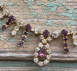 Oude Engelse strass ketting