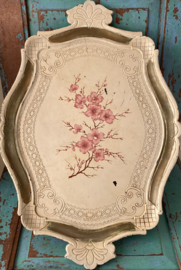 Italiaans dienblad met bloemen