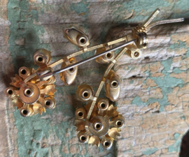 Vintage bloemenbroche